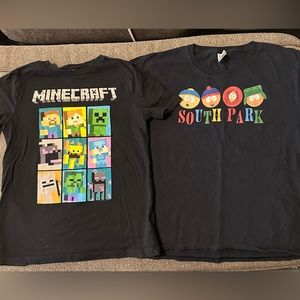 Boys Character Shirts - Size Medium (2)